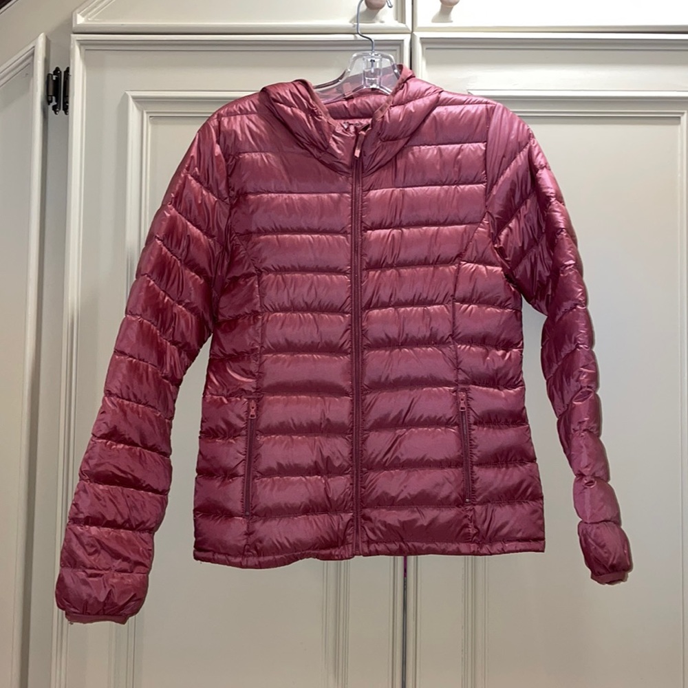 TNA BOTANIE HOODED LIGHT DOWN PUFFER SIZE MEDIUM
